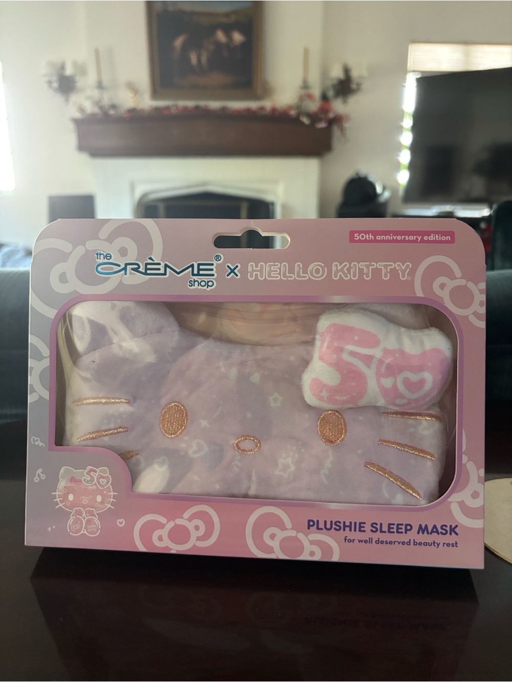 The Crème Shop x Hello Kitty Pink Plushie Sleep Mask